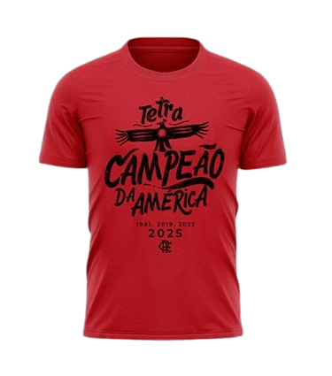 Camisa Flamengo TETRA CAMPEÃO DA AMÉRICA 2025