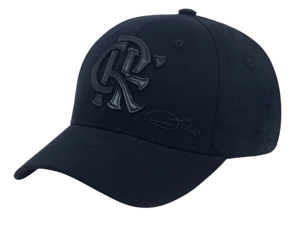 Boné Flamengo Aba Curva CRF Zico Preto Super Cap