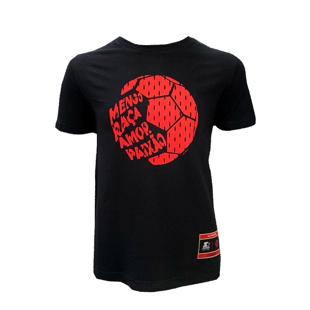Camisa Flamengo Bola Infantil Preto Starter