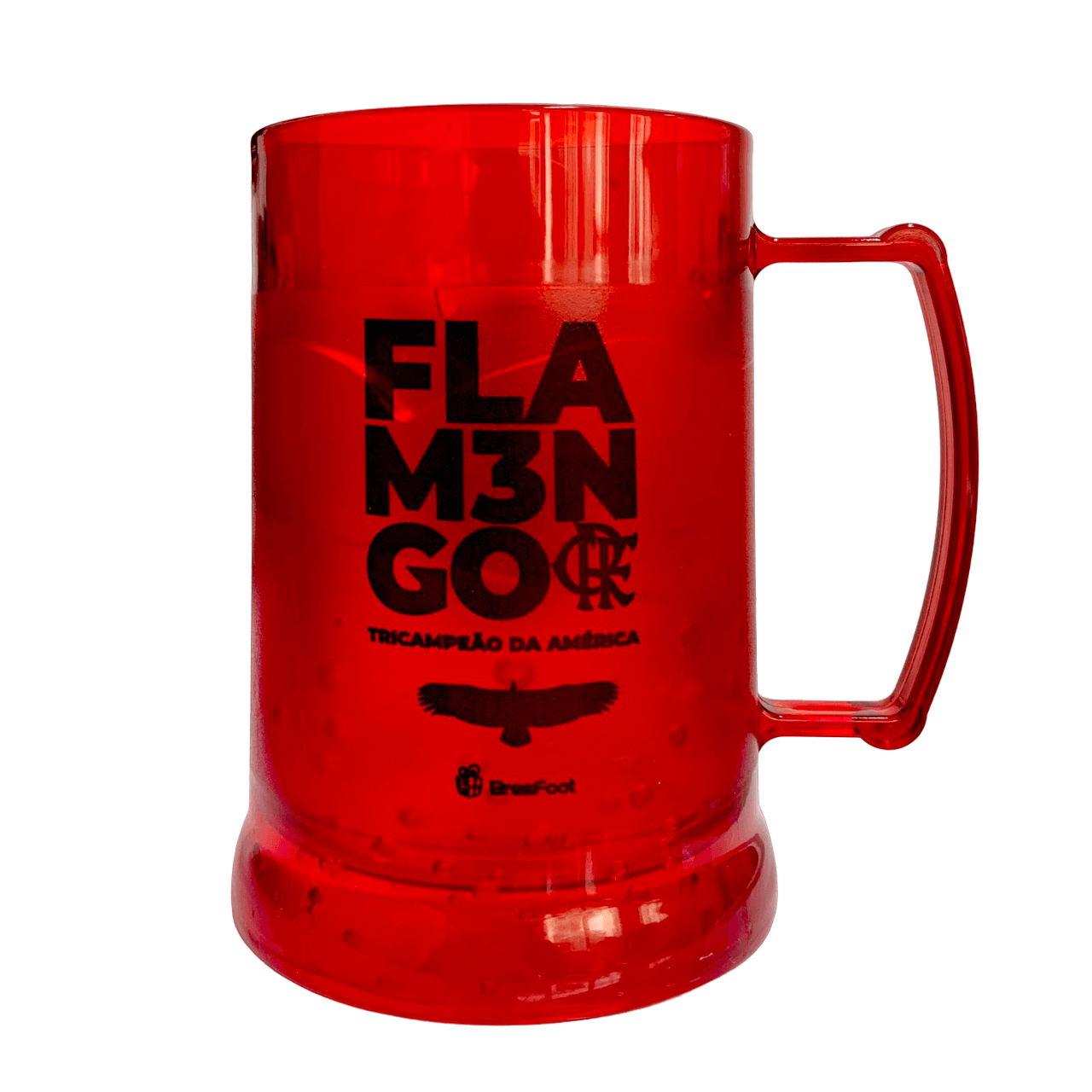 Caneca Gel Flamengo Libertadores Vermelha 300ml