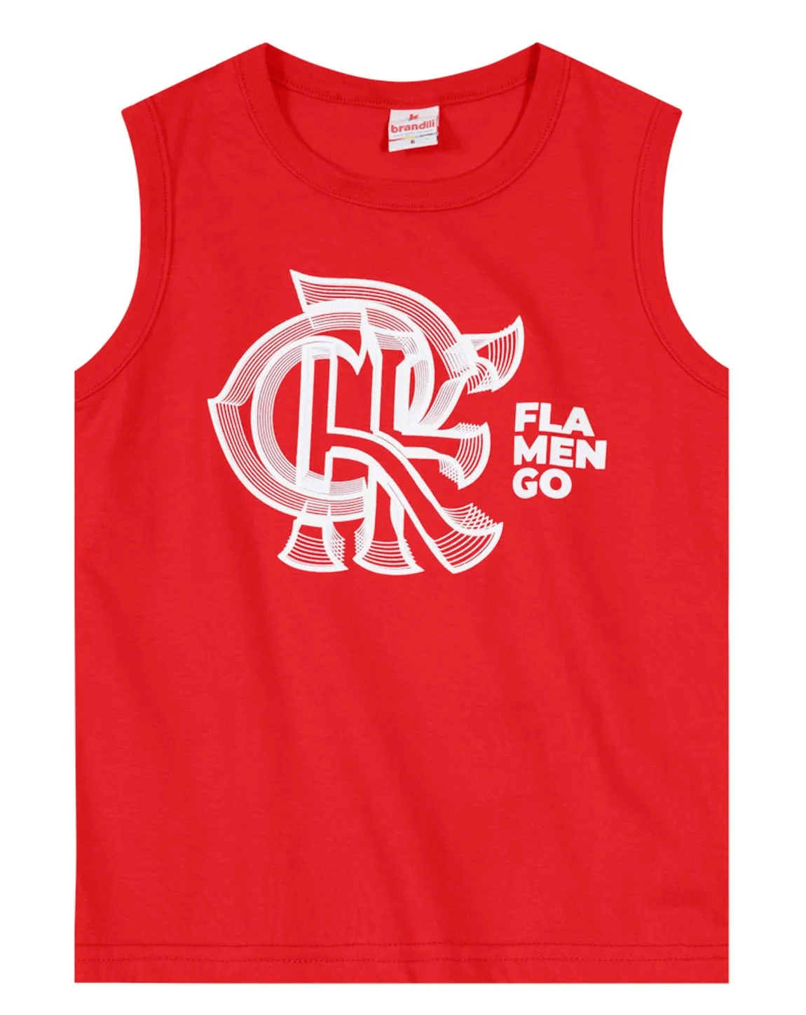 Regata Flamengo Infantil CRF Logo Vermelha Brandili