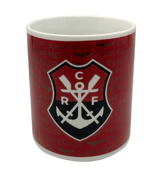 Caneca Porcelana Flamengo Remo Escritas