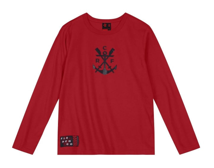 Camisa Flamengo M/L Infantil Remo Bordô Brandili