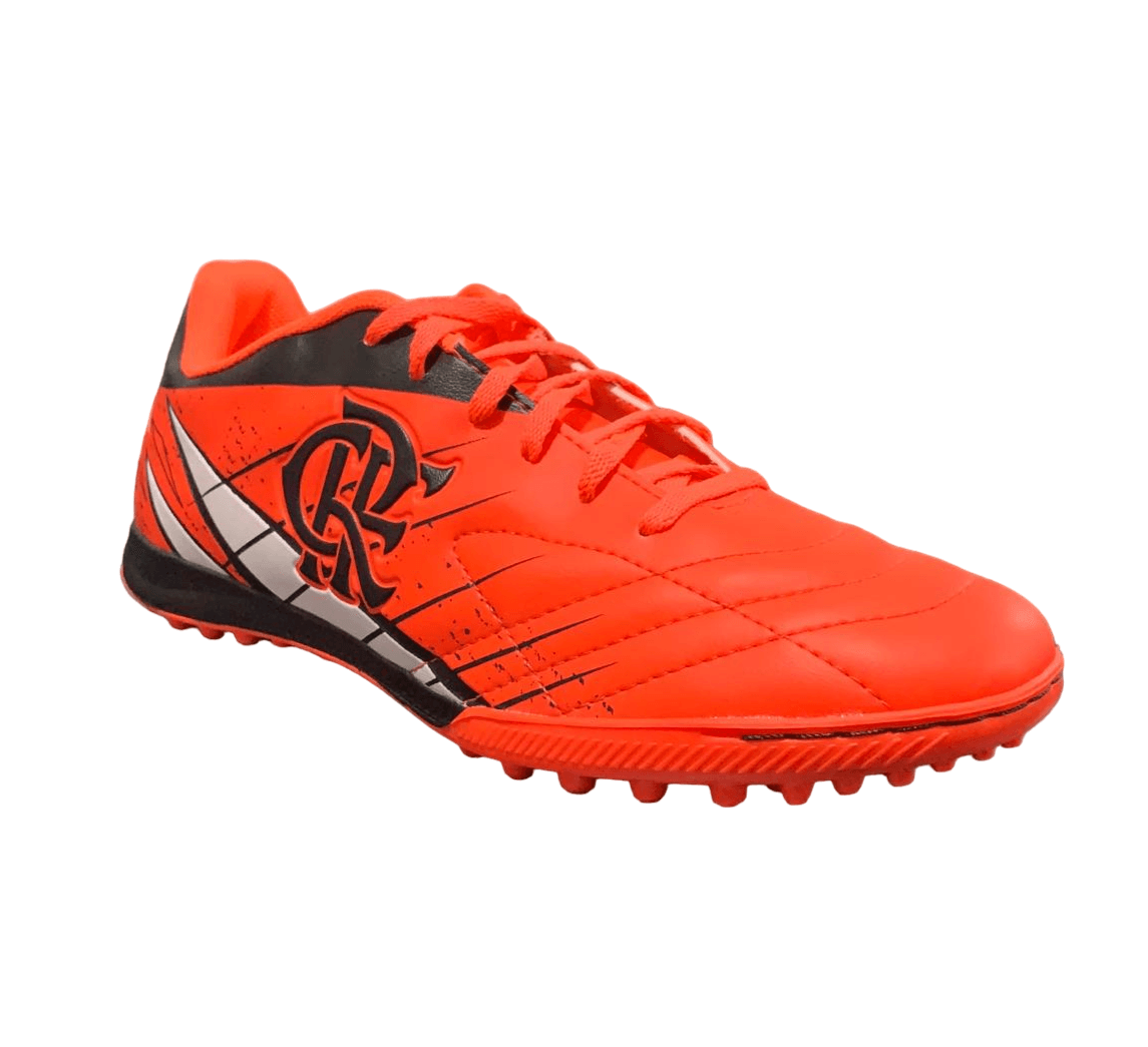 Chuteira Flamengo Adulto Society Coral/Preto OXN