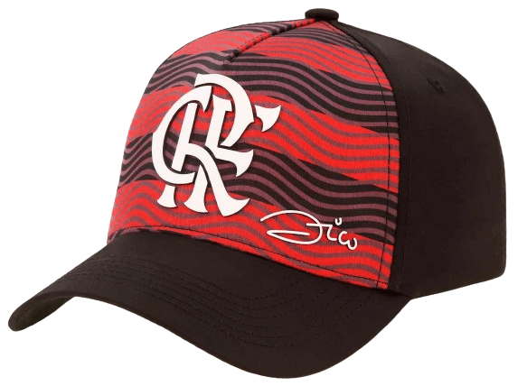 Boné Flamengo Aba Curva Zico Listras Super Cap