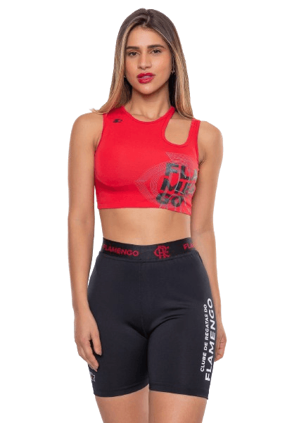 Cropped Flamengo Feminino Cut Vermelho Starter
