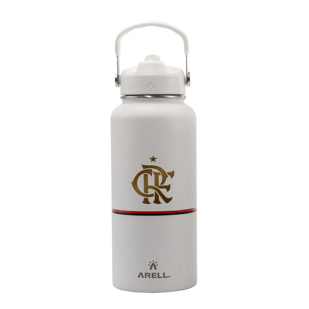 Garrafa Térmica Vácuo Straw Flask Arell 946ml Flamengo White Gold