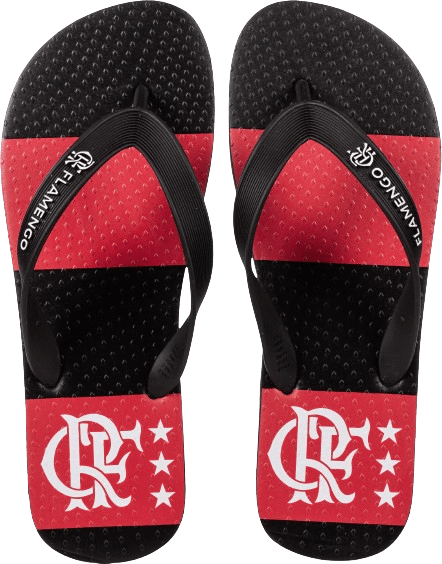 Chinelo Flamengo Manto 81 Preto Preto