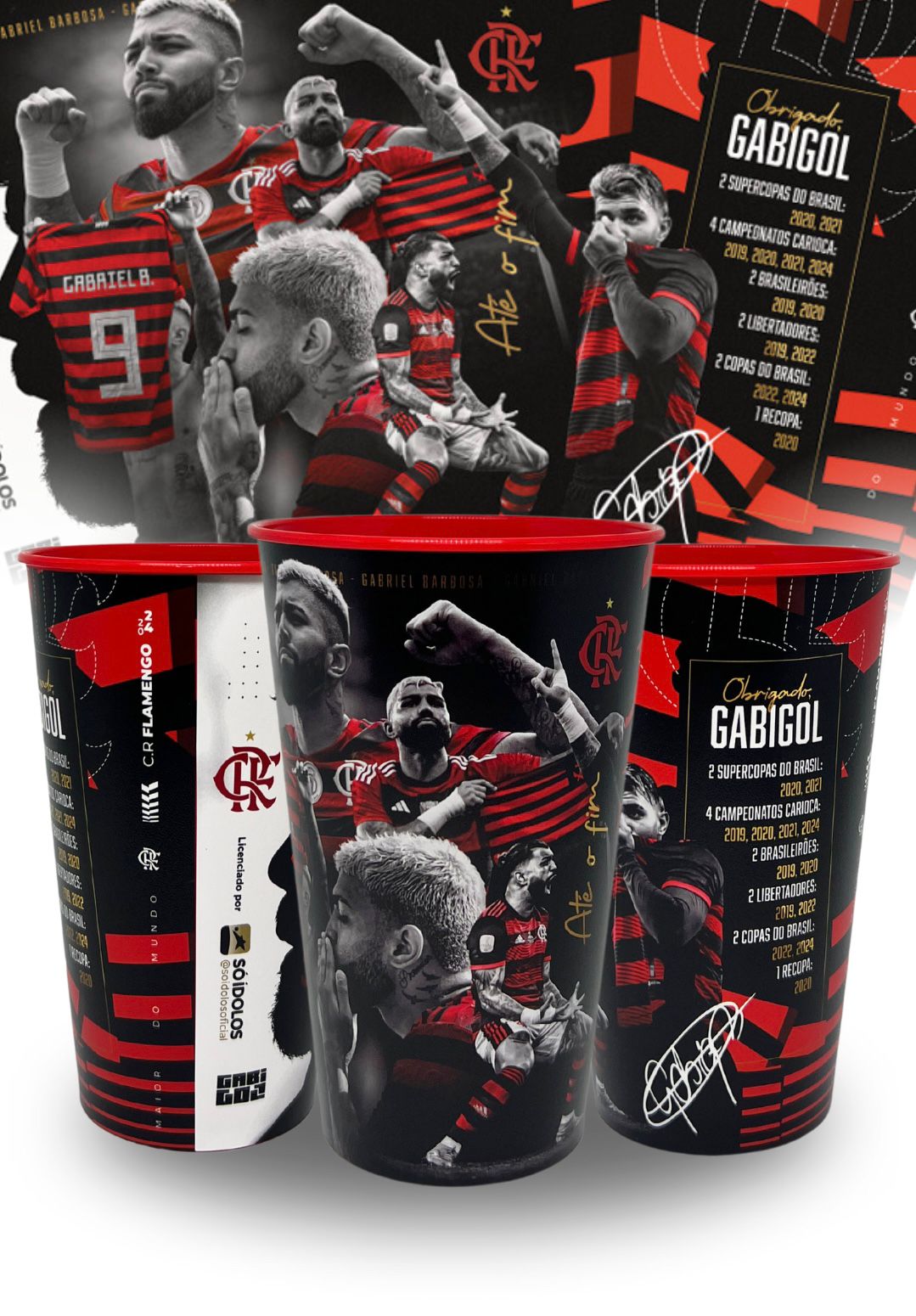 Copo Comemorativo de Despedida Gabigol