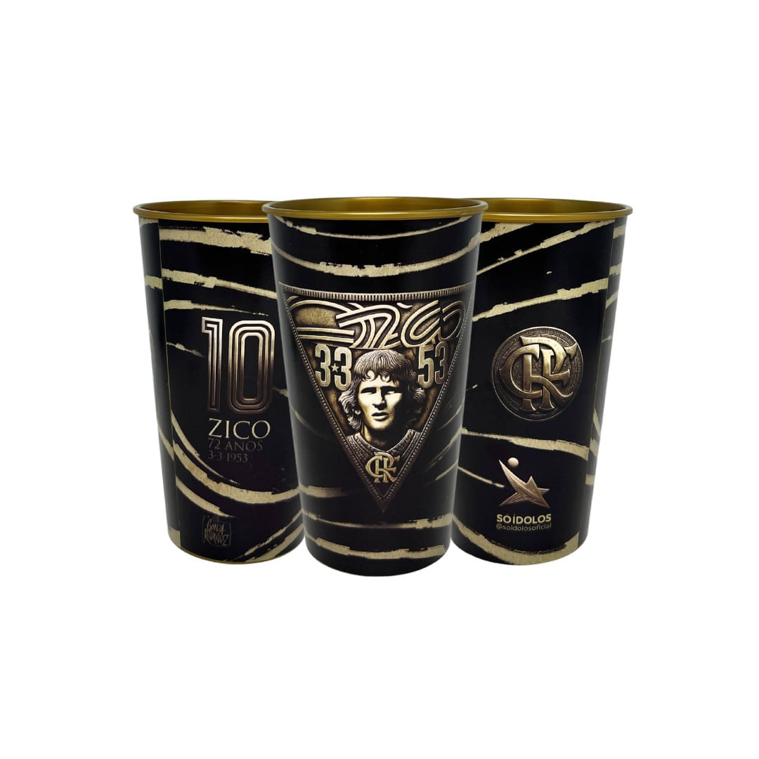 Copo Oficial Flamengo – Homenagem aos 70 anos de Zico – 550ml