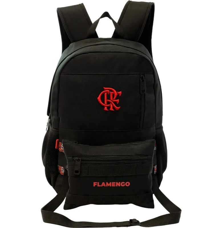 Mochila Esportiva Flamengo com Bolsa Transversal