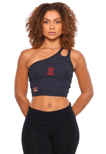 Cropped Flamengo Preto Autenticidade em Alta Starter