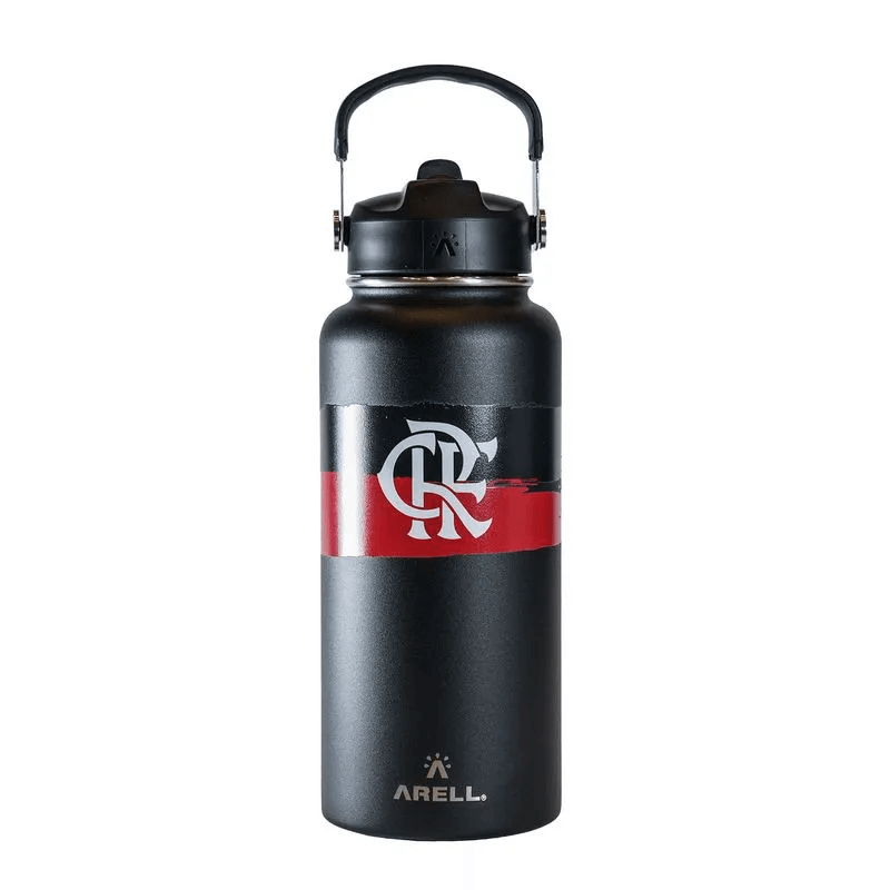 Garrafa Térmica Vácuo Straw Flask Arell 946ml Flamengo Black