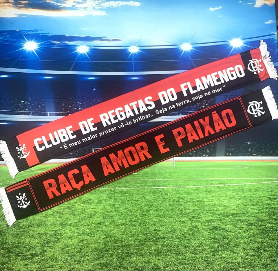Cachecol Flamengo Raça Amor e Paixão
