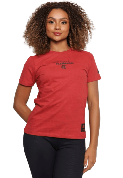 Camisa Flamengo Frase Feminina Vermelha Starter