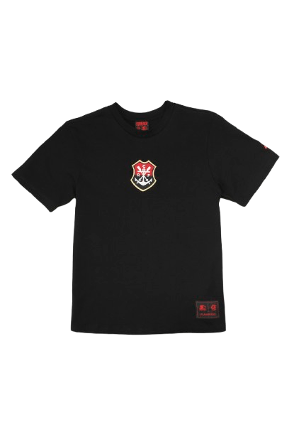 Camisa Infantil Flamengo Preta Escudo Central Starter