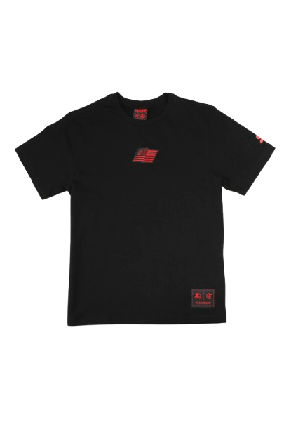 Camisa Infantil Flamengo Minimal Preta Starter