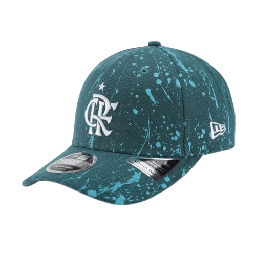 Boné Flamengo Lifestyle Paint CRF Verde New Era