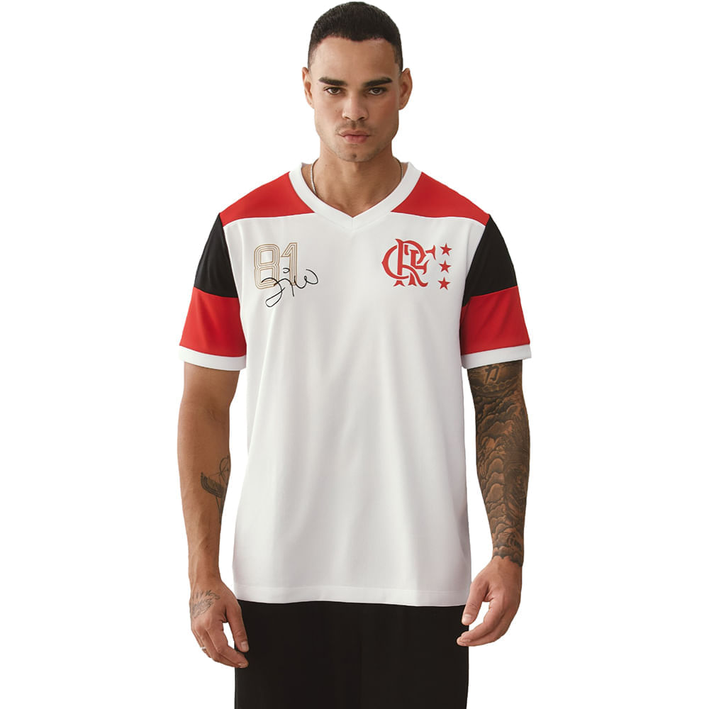 Camisa Flamengo Zico Retrô Braziline